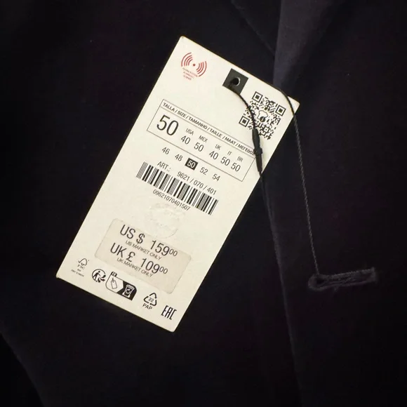 Zara Midnight Blue Blazer - Picture 4 of 6